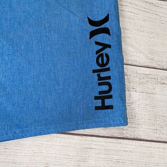 Hurley boys youth swim trunks w/mesh lining blue sz L - Picture 2 of 7
